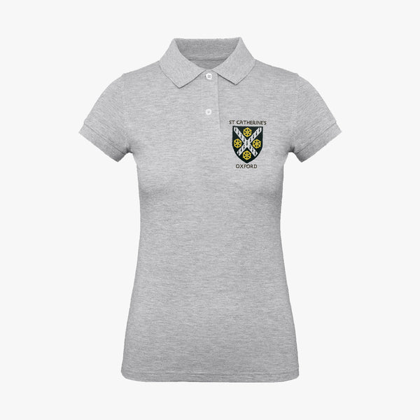 Load image into Gallery viewer, St Catherine's College Ladies Organic Embroidered Polo Shirt