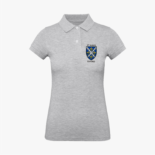 Load image into Gallery viewer, St Hugh's College Ladies Organic Embroidered Polo Shirt