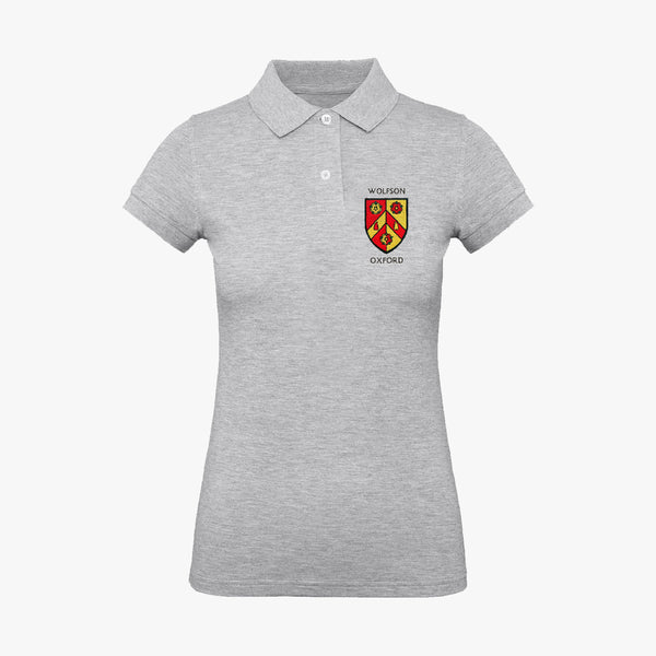 Load image into Gallery viewer, Wolfson College Ladies Organic Embroidered Polo Shirt
