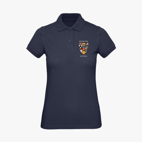 Load image into Gallery viewer, Brasenose College Ladies Organic Embroidered Polo Shirt