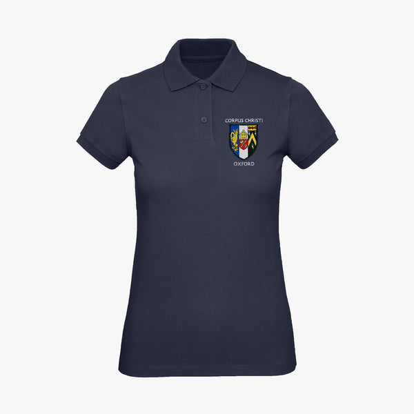 Load image into Gallery viewer, Corpus Christi College Ladies Organic Embroidered Polo Shirt