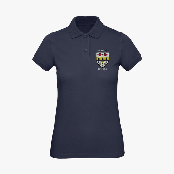 Load image into Gallery viewer, Nuffield College College Ladies Organic Embroidered Polo Shirt