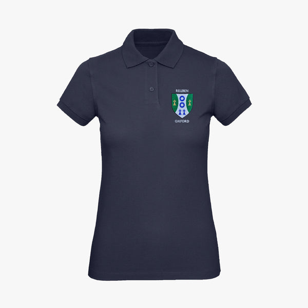 Load image into Gallery viewer, Reuben College Ladies Organic Embroidered Polo Shirt