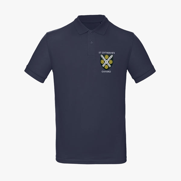Load image into Gallery viewer, St Catherine's College Men's Organic Embroidered Polo Shirt