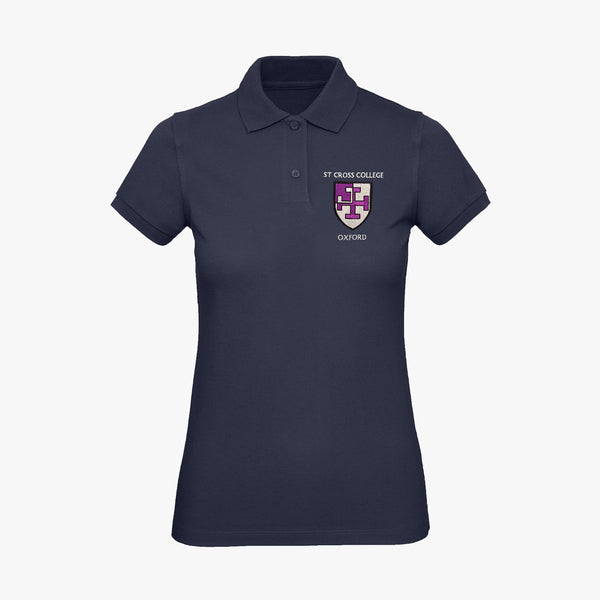 Load image into Gallery viewer, St Cross College Ladies Organic Embroidered Polo Shirt