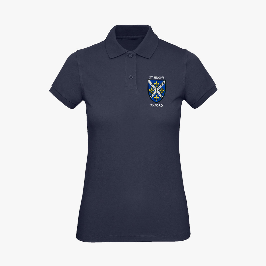 St Hugh's College Ladies Organic Embroidered Polo Shirt