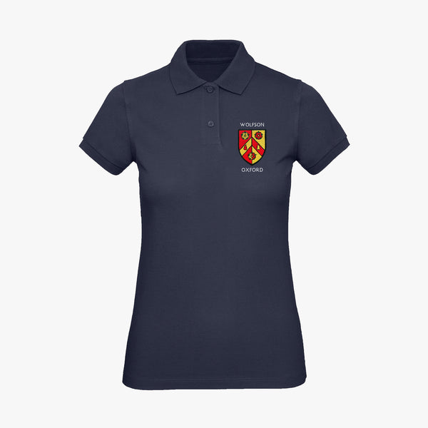 Load image into Gallery viewer, Wolfson College Ladies Organic Embroidered Polo Shirt
