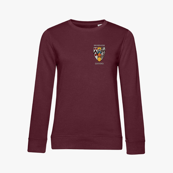 Load image into Gallery viewer, Brasenose College Ladies Organic Embroidered Sweatshirt