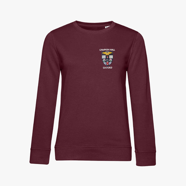 Load image into Gallery viewer, Campion Hall Ladies Organic Embroidered Sweatshirt
