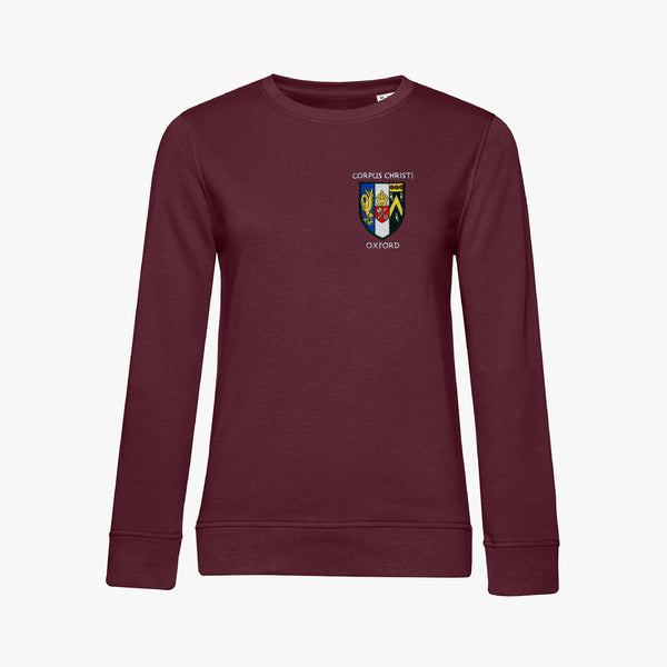 Load image into Gallery viewer, Corpus Christi College Ladies Organic Embroidered Sweatshirt