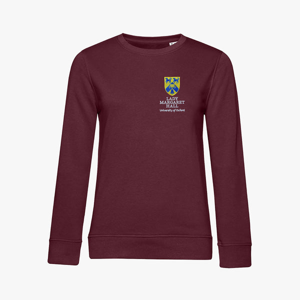 Load image into Gallery viewer, Lady Margaret Hall Ladies Organic Embroidered Sweatshirt