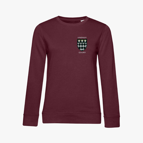 Load image into Gallery viewer, Magdalen College Ladies Organic Embroidered Sweatshirt