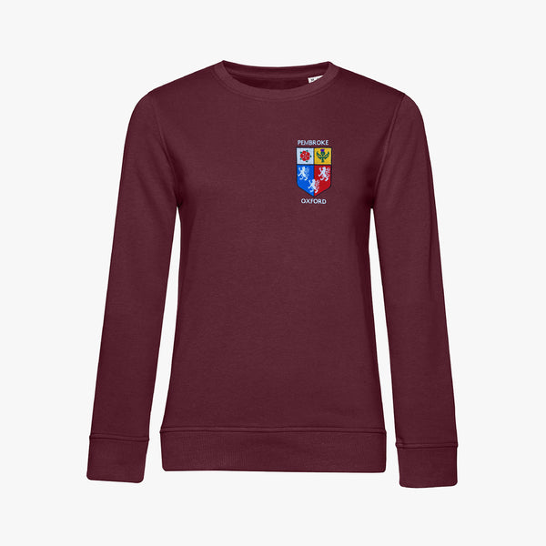 Load image into Gallery viewer, Pembroke College Ladies Organic Embroidered Sweatshirt
