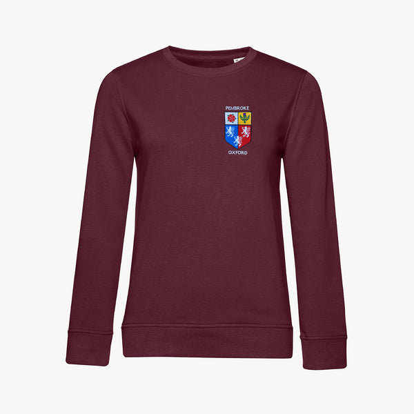 Load image into Gallery viewer, Pembroke College Ladies Organic Embroidered Sweatshirt