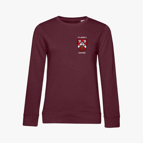 Load image into Gallery viewer, St Anne&#39;s College Ladies Organic Embroidered Sweatshirt
