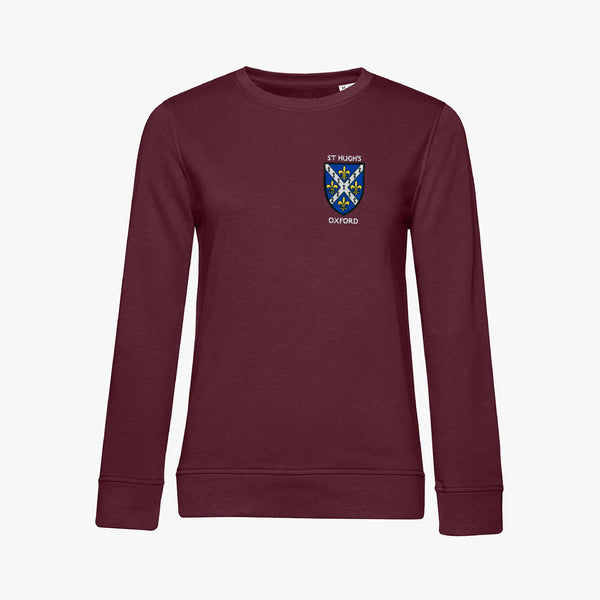 Load image into Gallery viewer, St Hugh&#39;s College Ladies Organic Embroidered Sweatshirt
