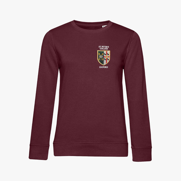 Load image into Gallery viewer, St Peter's College Ladies Organic Embroidered Sweatshirt
