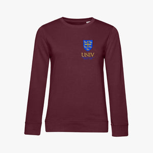 University College Ladies Organic Embroidered Sweatshirt