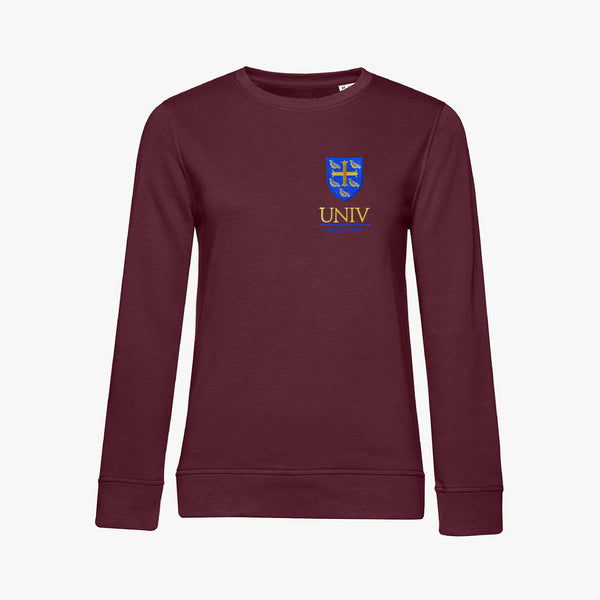 Load image into Gallery viewer, University College Ladies Organic Embroidered Sweatshirt
