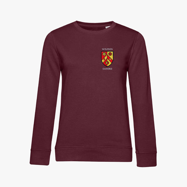 Load image into Gallery viewer, Wolfson College Ladies Organic Embroidered Sweatshirt