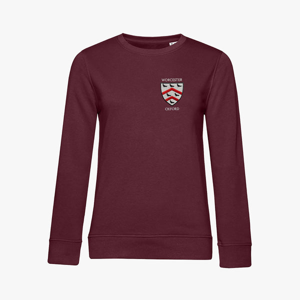 Load image into Gallery viewer, Worcester College Ladies Organic Embroidered Sweatshirt