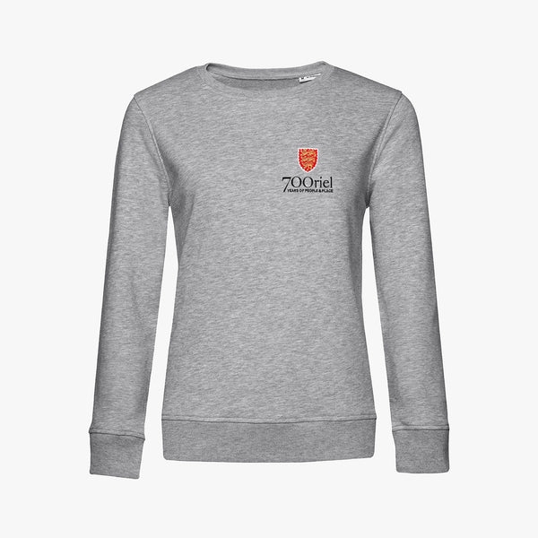 Load image into Gallery viewer, Oriel College Ladies Organic Embroidered Sweatshirt