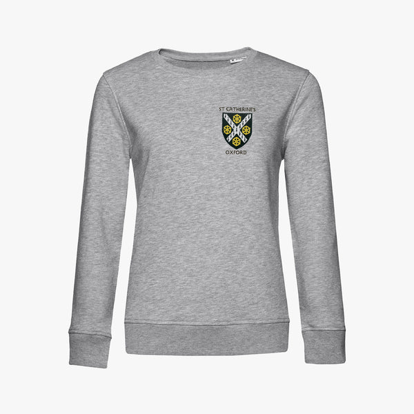 Load image into Gallery viewer, St Catherine's College Ladies Organic Embroidered Sweatshirt