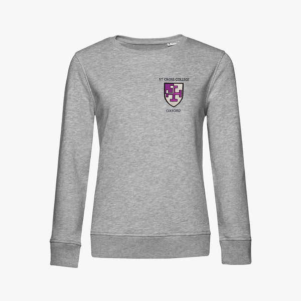 Load image into Gallery viewer, St Cross College Ladies Organic Embroidered Sweatshirt
