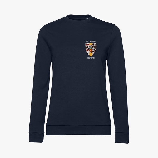 Load image into Gallery viewer, Brasenose College Ladies Organic Embroidered Sweatshirt
