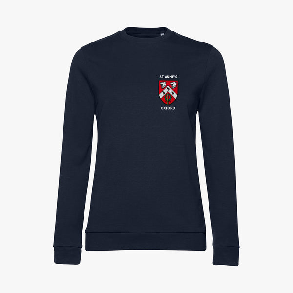 Load image into Gallery viewer, St Anne&#39;s College Ladies Organic Embroidered Sweatshirt
