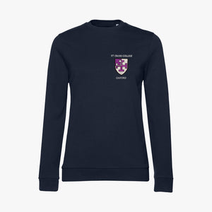 St Cross College Ladies Organic Embroidered Sweatshirt