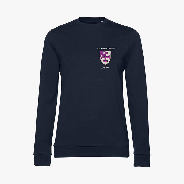 Load image into Gallery viewer, OUTLET St Cross College Ladies Organic Embroidered Sweatshirt