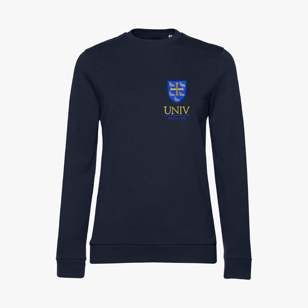 Load image into Gallery viewer, University College Ladies Organic Embroidered Sweatshirt
