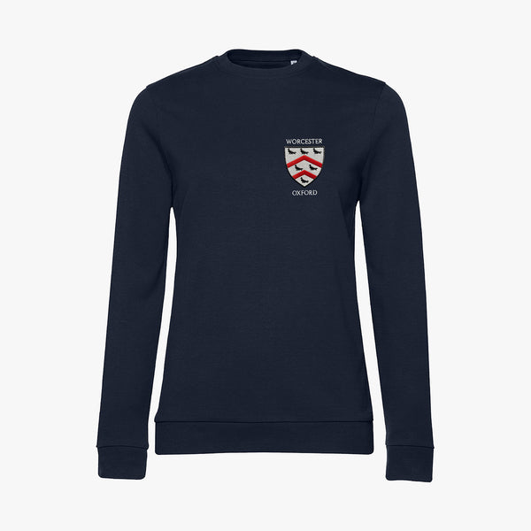 Load image into Gallery viewer, Worcester College Ladies Organic Embroidered Sweatshirt