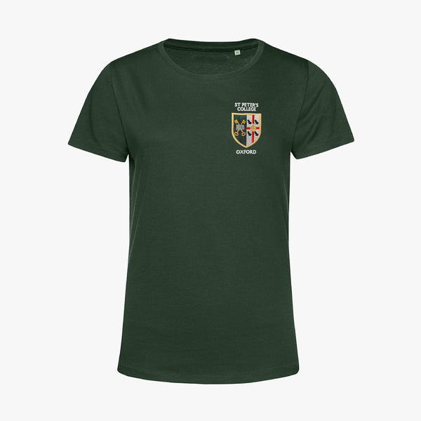 Load image into Gallery viewer, St Peter's College Ladies Organic Embroidered T-Shirt