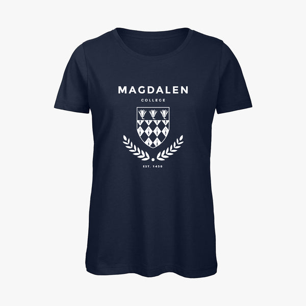 Load image into Gallery viewer, Magdalen College Ladies Organic Laurel T-Shirt