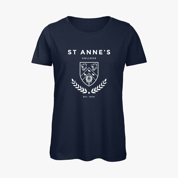 Load image into Gallery viewer, St Anne&#39;s College Ladies Organic Laurel T-Shirt
