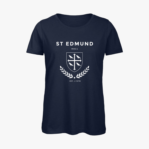 Load image into Gallery viewer, St Edmund Hall Ladies Organic Laurel T-Shirt
