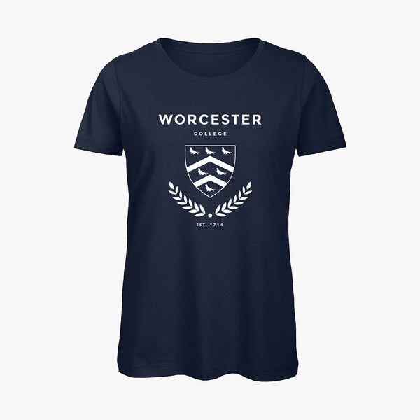 Load image into Gallery viewer, Worcester College Ladies Organic Laurel T-Shirt