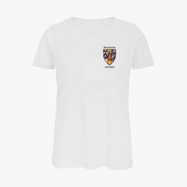 Load image into Gallery viewer, Brasenose College Ladies Organic Embroidered T-Shirt
