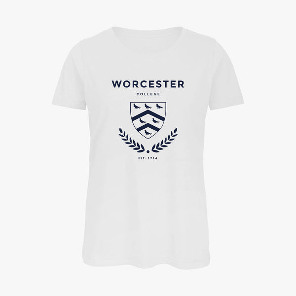 Load image into Gallery viewer, Worcester College Ladies Organic Laurel T-Shirt