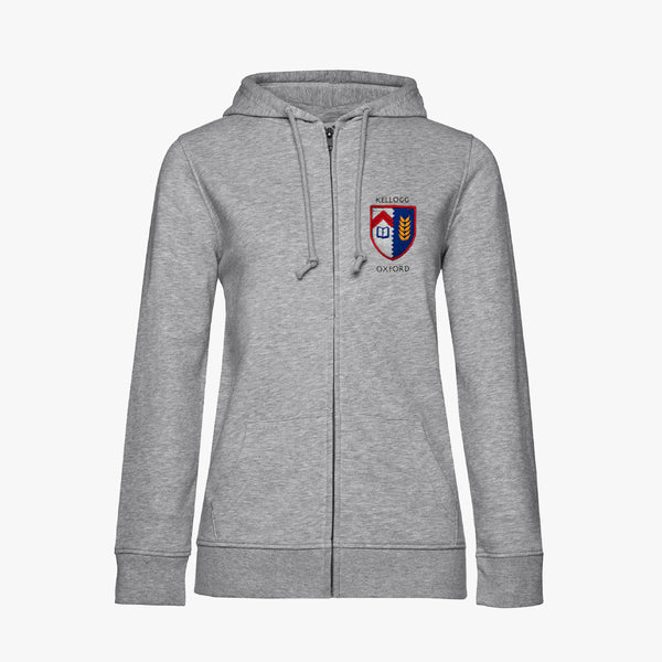 Load image into Gallery viewer, Kellogg College Ladies Organic Embroidered Zip Hoodie
