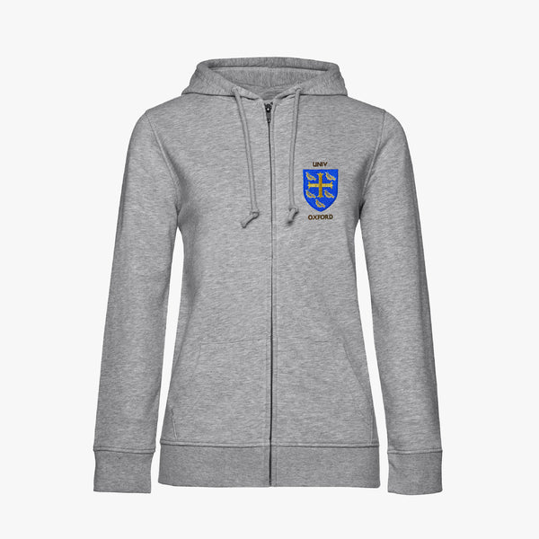 Load image into Gallery viewer, University College Ladies Organic Embroidered Zip Hoodie
