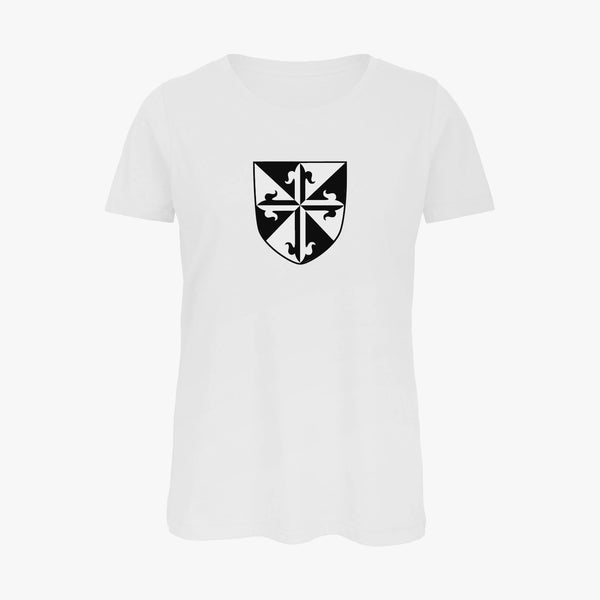 Load image into Gallery viewer, Ladies Oxford College Arms Organic T-Shirt
