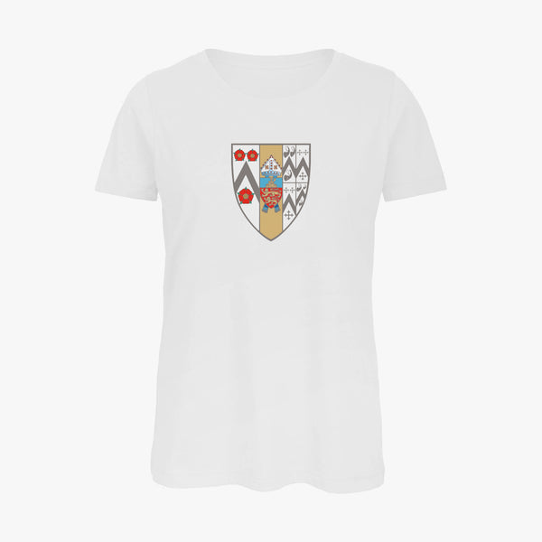 Load image into Gallery viewer, Ladies Oxford College Arms Organic T-Shirt