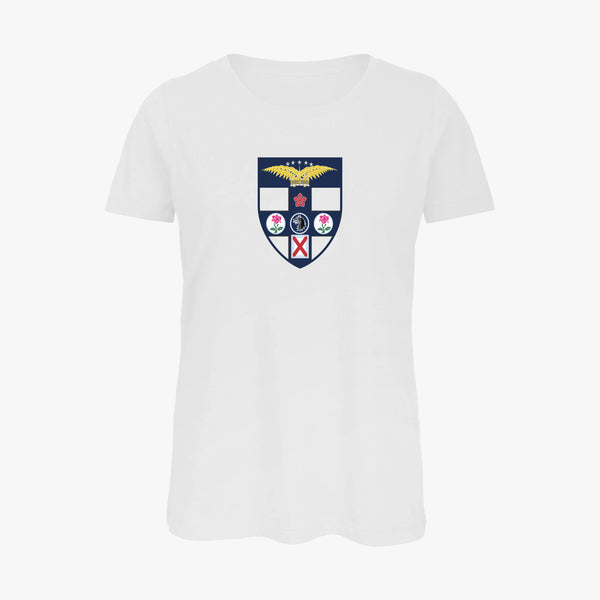 Load image into Gallery viewer, Ladies Oxford College Arms Organic T-Shirt