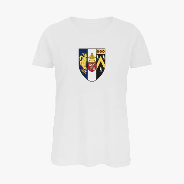 Load image into Gallery viewer, Ladies Oxford College Arms Organic T-Shirt
