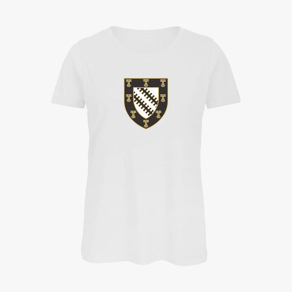 Load image into Gallery viewer, Ladies Oxford College Arms Organic T-Shirt