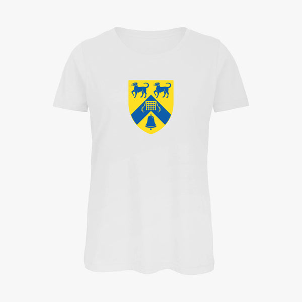 Load image into Gallery viewer, Ladies Oxford College Arms Organic T-Shirt