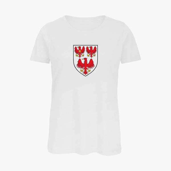 Load image into Gallery viewer, Ladies Oxford College Arms Organic T-Shirt